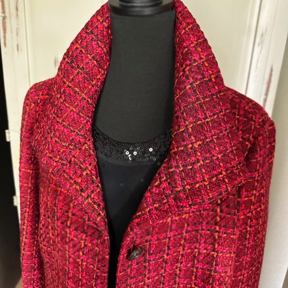TALBOTS TWEED JACKET / CHANEL STYLE CHIC - Picture 4 of 14